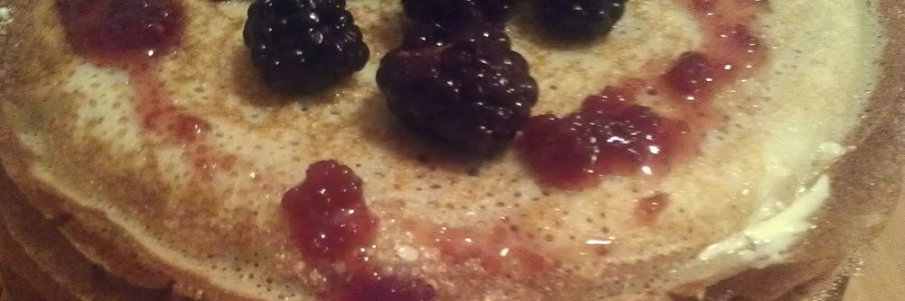 Блины на молоке с кипятком