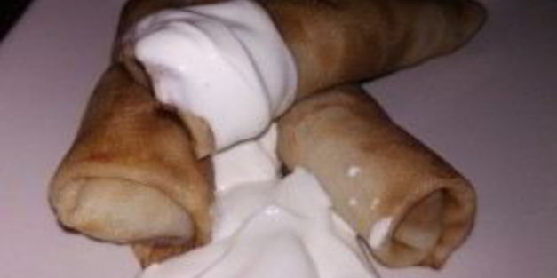 блины на молоке с мясом