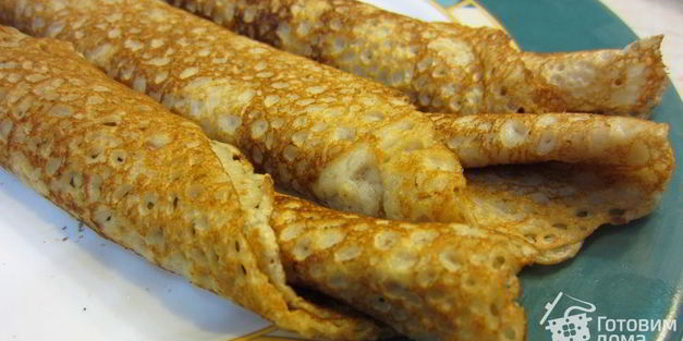 блины на темном пиве