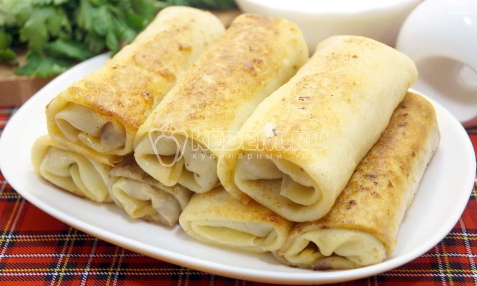 Рецепт блины с фаршем