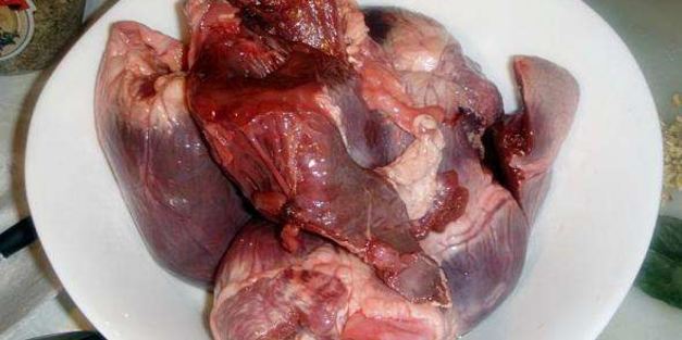 блины с говяжьем сердцем