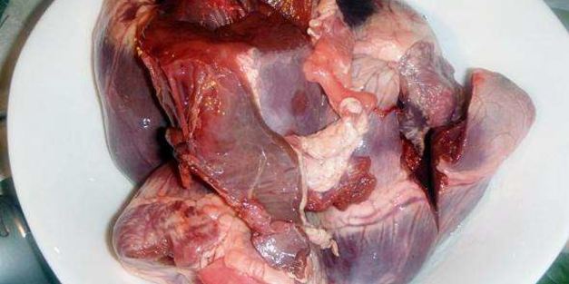 блины с говяжьем сердцем