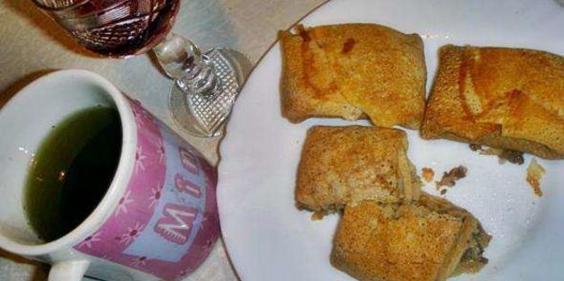 блины с говяжьем сердцем