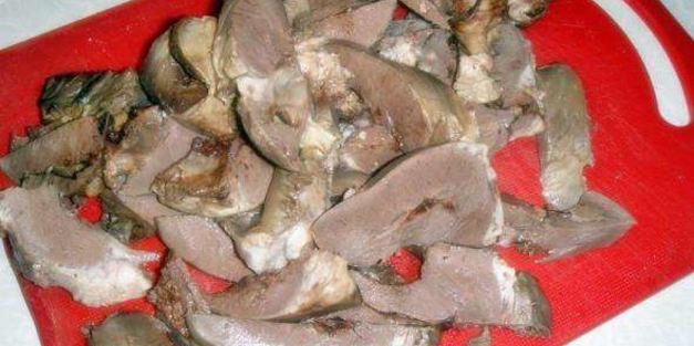 блины с говяжьем сердцем