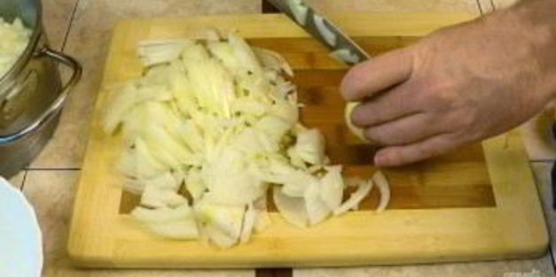 блины с грибной начинкой и яйцами