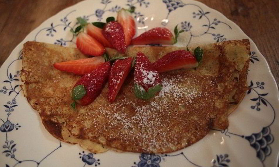 Рецепт блины с клубникой