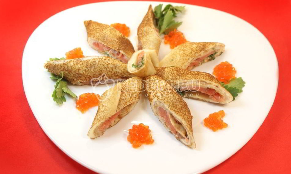 Рецепт блины с лососем