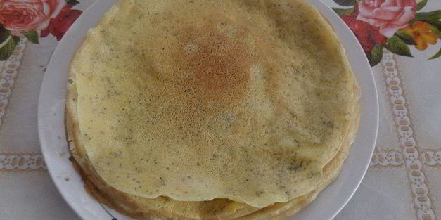 блины с маком и лимонной цедрой