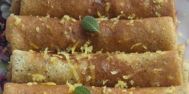 блины с маком и лимонной цедрой