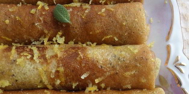 блины с маком и лимонной цедрой