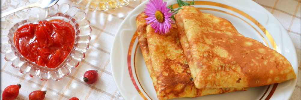 Блины с морковью