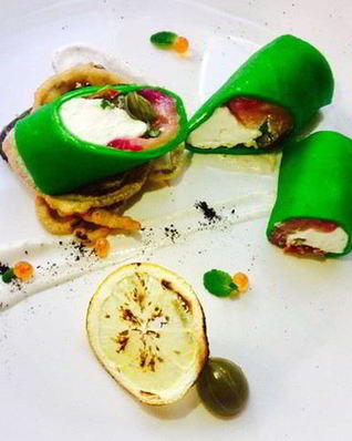 Блины с норвежской семгой