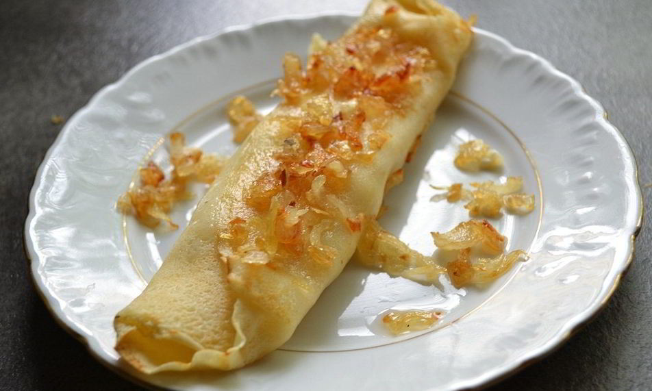 Рецепт блины с печеночной начинкой