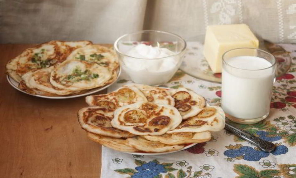 Рецепт блины с припеком