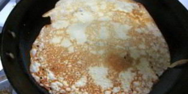 блины с семгой и сливочным сыром