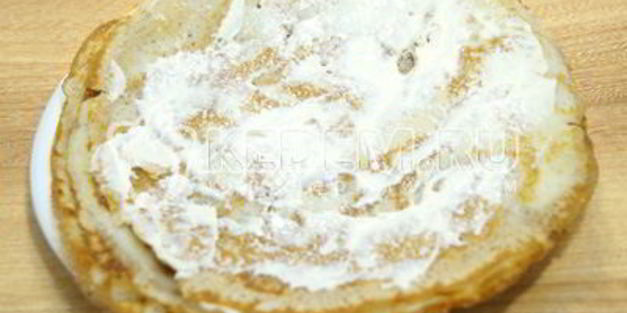 блины с семгой