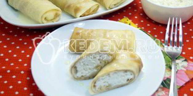 блины с творогом и сгущенкой