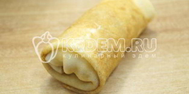 блины с творогом и сгущенкой