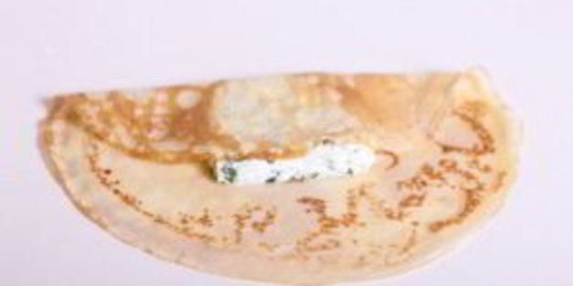 блины с творогом и зеленью