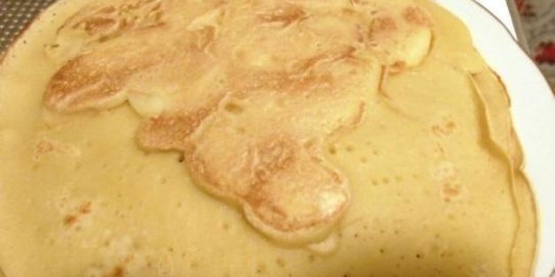 блины с яблоками