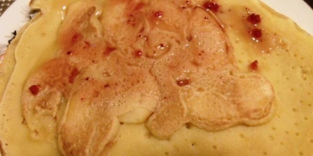 блины с яблоками