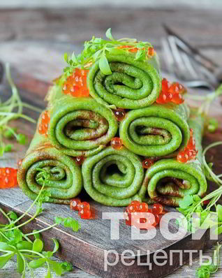 Блины с зеленью