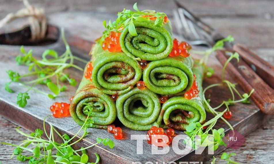 Рецепт блины с зеленью