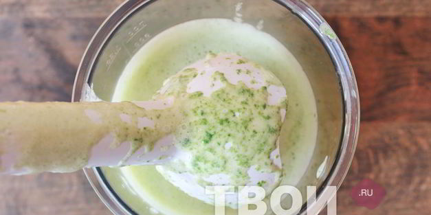 блины с зеленью