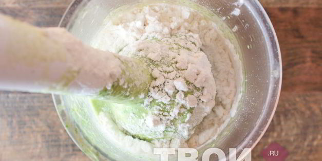 блины с зеленью