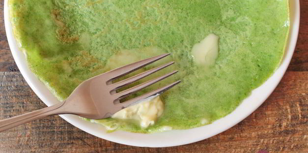 блины с зеленью