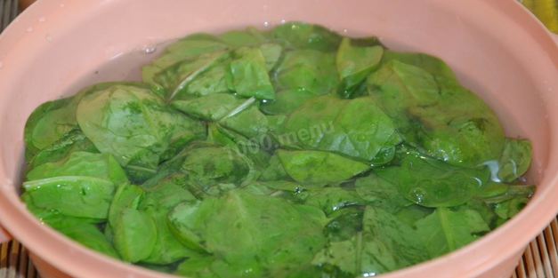 блины со шпинатом