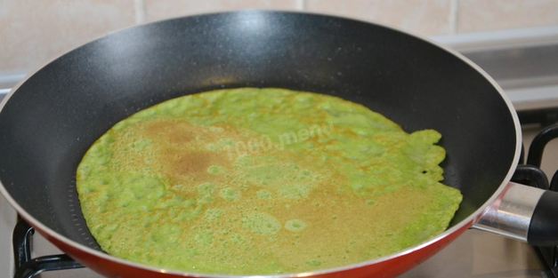 блины со шпинатом