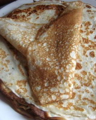 Блины тонкие на сыворотке