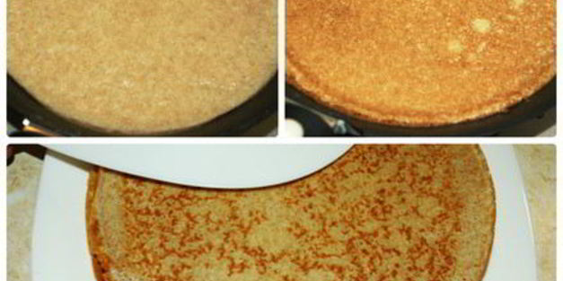 блины цельнозерновые с капустно-мясной начинкой