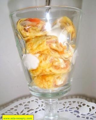 Блины в бокале