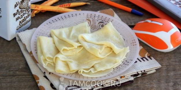 блины в микроволновке