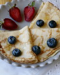 Блины с бананом