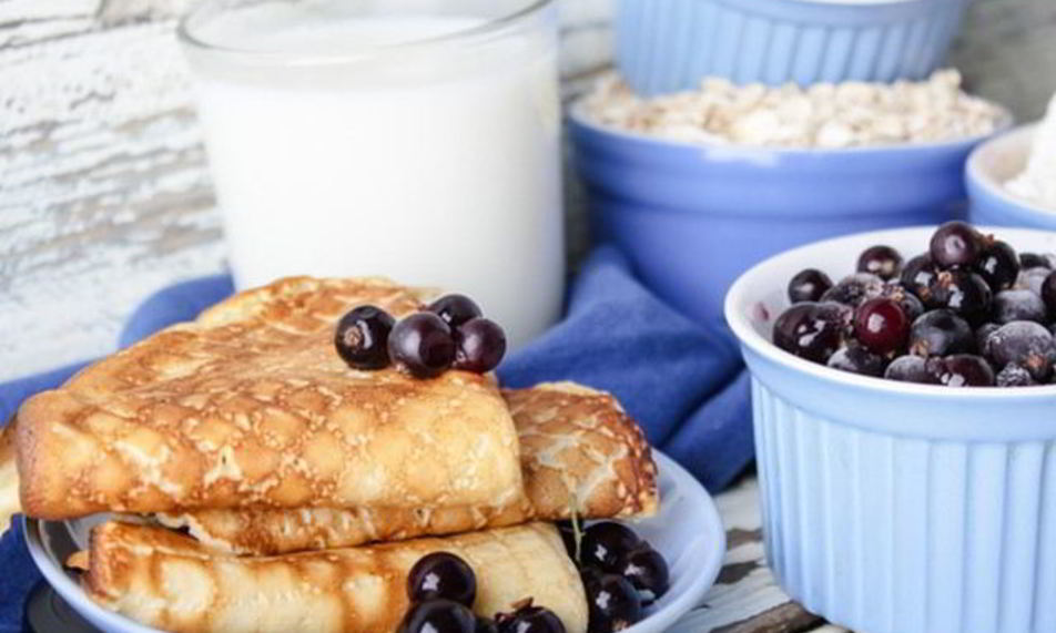 Рецепт диетические блинчики на овсяных хлопьях