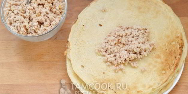 налистники с мясом