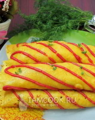 Нежные блинчики с капустой