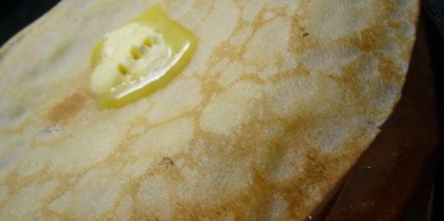 новогодние блинчики с салатом