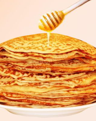 Пышные блины на молочной сыворотке