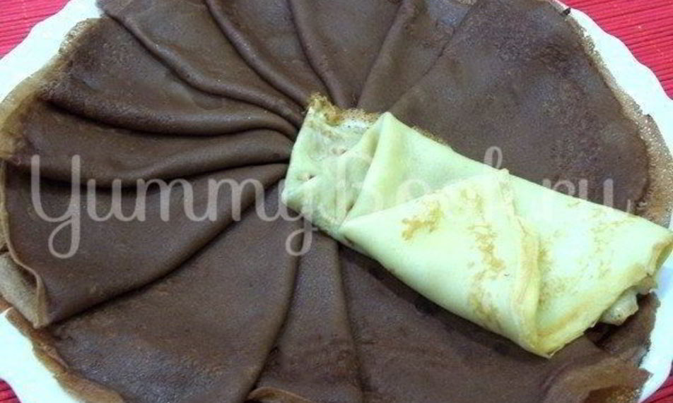 Рецепт шоколадные блинчики