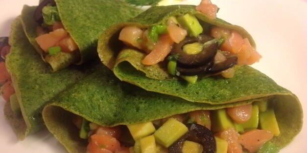 шпинатные блинчики