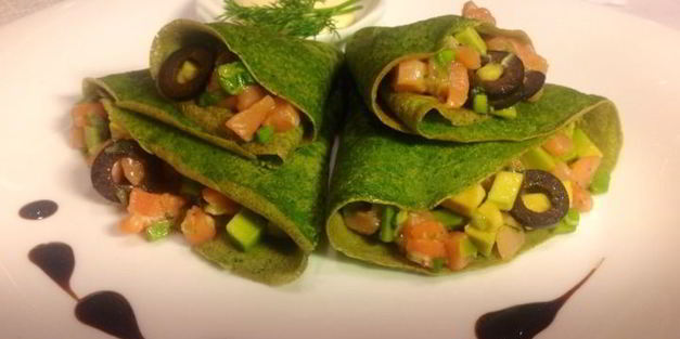 шпинатные блинчики