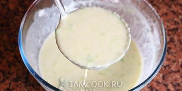 сладкие кабачковые блинчики