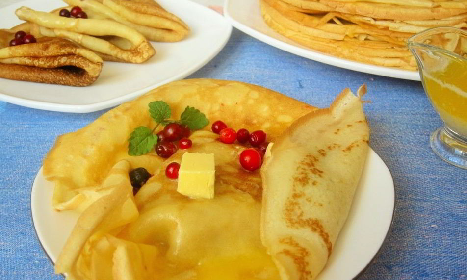 Рецепт сливочные блинчики