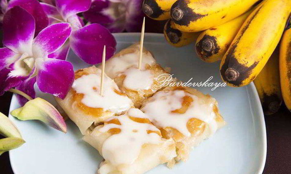 Рецепт тайские блинчики роти с бананом