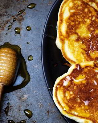 Толстые блины на кефире