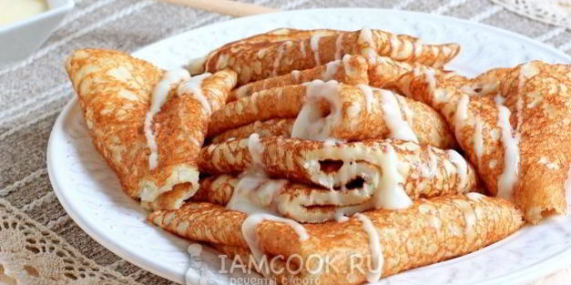 толстые блины на простокваше